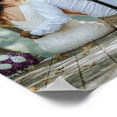 CONGRATULATIES Grijze OVERLAY TEKST Foto Poster (Hoek)