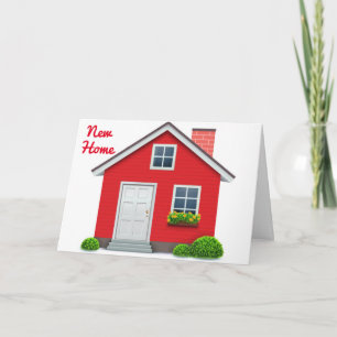 "CONGRATULATIES" OP DE KAART **NIEUW THUIS**