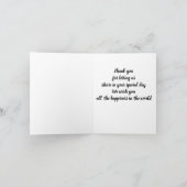 CONGRATULATIES OP UW WEDDAG KAART (Binnen)