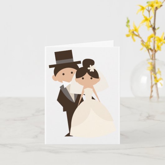 CONGRATULATIES OP UW WEDDAG KAART (Gele Bloem)