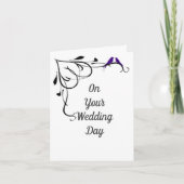 CONGRATULATIES OP UW WEDDAGKAART KAART (Voorkant)