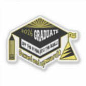 Congratulations, 2026 Graduate! Sticker (Voorkant)