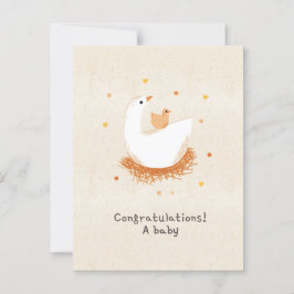 Congratulations a baby chick briefkaart