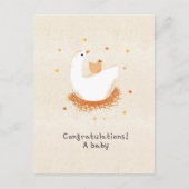 Congratulations a baby chick briefkaart (Voorkant)