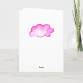 Congratulations a baby girl customizable names kaart (Achterkant)