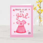 Congratulations - Baby Girl Kaart (Gele Bloem)