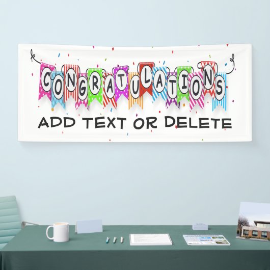 CONGRATULATIONS Banner (Beurs)