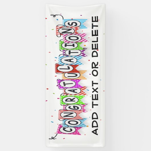 CONGRATULATIONS Banner (Verticaal)