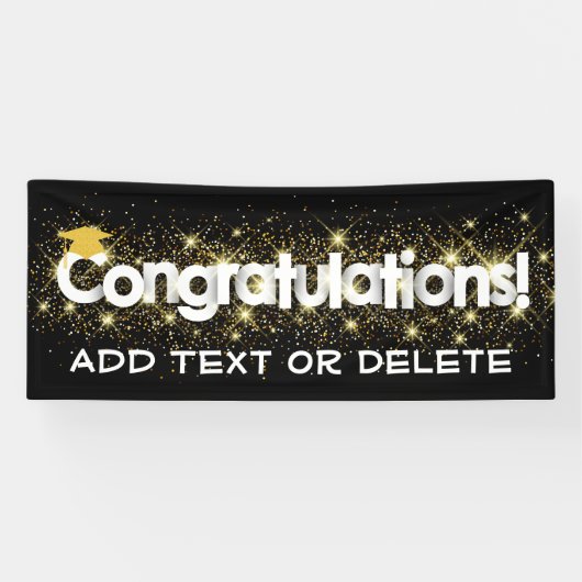 CONGRATULATIONS Banner (Horizontaal)