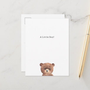 Congratulations Bear New Baby Birth Card Briefkaart