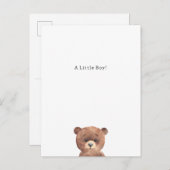Congratulations Bear New Baby Birth Card Briefkaart (Voorkant / Achterkant)