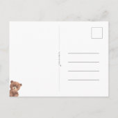 Congratulations Bear New Baby Birth Card Briefkaart (Achterkant)