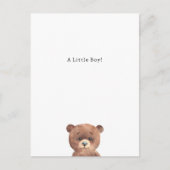Congratulations Bear New Baby Birth Card Briefkaart (Voorkant)