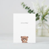 Congratulations Bear New Baby Birth Card Briefkaart (Staand voorkant)