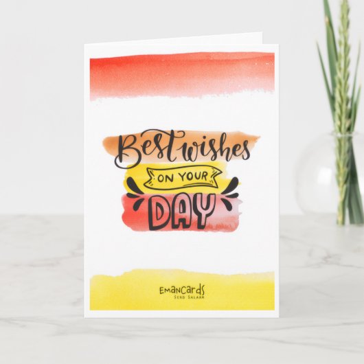Congratulations - Best Wishes Kaart (Voorkant)