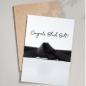 Congratulations Black Belt Karate Card Kaart