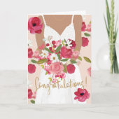 Congratulations Bridal Shower  Kaart (Voorkant)