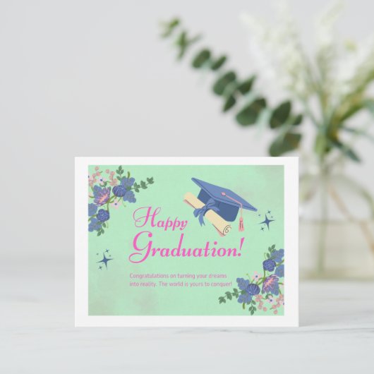 Congratulations card briefkaart (Staand voorkant)