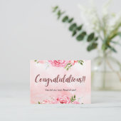 Congratulations Celebration Invitation Card Informatiekaartje (Staand voorkant)