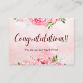 Congratulations Celebration Invitation Card Informatiekaartje (Voorkant)