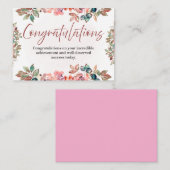 Congratulations Celebration Invitation Card Notitiekaartje (Voorkant / Achterkant)