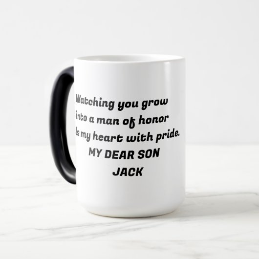 Congratulations class of 2025 magische mok (Voorkant links)