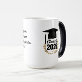 Congratulations class of 2025 magische mok (Voorkant rechts)