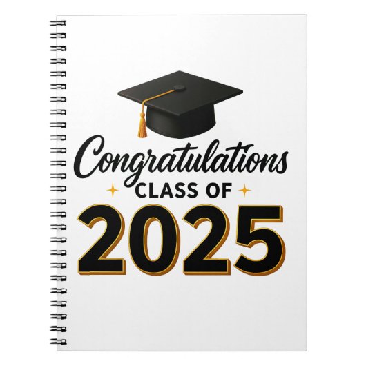 Congratulations Class of 2025 Notitieboek (Voorkant)