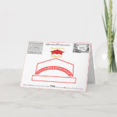 Congratulations Class of 2026 Graduate Red Blue Kaart (Achterkant)