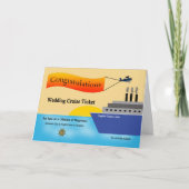 Congratulations Cruise Ship Wedding Greeting Kaart (Voorkant)