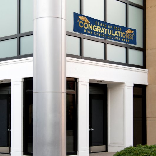 CONGRATULATIONS Custom School Afstuderen Ceremony Spandoek (Buitenkant Gebouw)