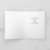Congratulations! Cute Cat Kitten Animal Funny Card Kaart (Binnen)