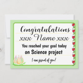 Congratulations Fantastic Effort Today Card Feestdagenkaart