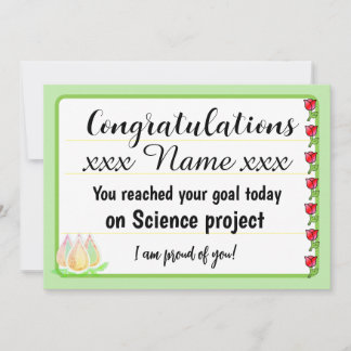 Congratulations Fantastic Effort Today Card Feestdagenkaart