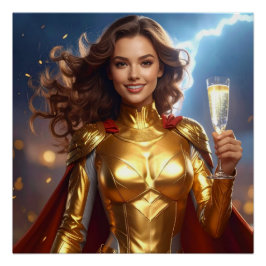 Congratulations for Birthday or Anniversary Perfect Poster