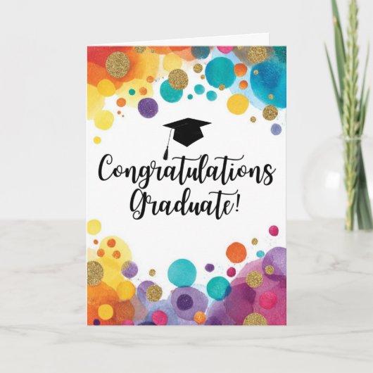 Congratulations Graduate Folded Card Kaart (Voorkant)