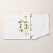 Congratulations graduate golden name class 20XX si Handdoek (Handdoek)