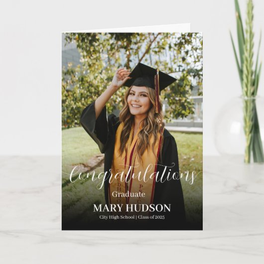 Congratulations Graduate High School Graduation Kaart (Voorkant)