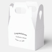 Congratulations graduate name class of 20XX type w Bedankdoosjes (Geopend)