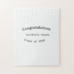 Congratulations graduate name class of 20XX type w Legpuzzel<br><div class="desc">Design</div>