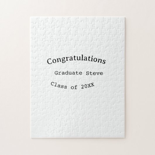 Congratulations graduate name class of 20XX type w Legpuzzel (Verticaal)