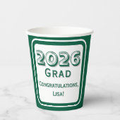 Congratulations Graduate Paper Cup Papieren Bekers (Voorkant)