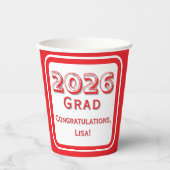 Congratulations Graduate Paper Cup Papieren Bekers (Voorkant)