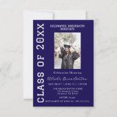 Congratulations Graduate Photo Party Invitation Kaart (Voorkant)