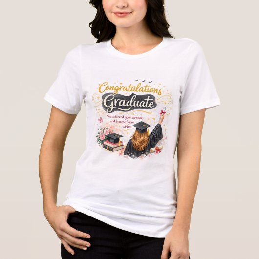 Congratulations Graduate Shirt Gift Idea (Voorkant)