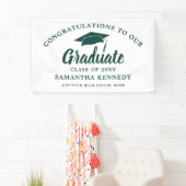Congratulations Graduate Simple Green And White Spandoek (Insitu)