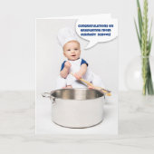 Congratulations Graduating Culinary School Feestdagen Kaart (Voorkant)