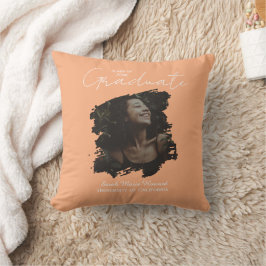 Congratulations Graduation Customizable Photo Text Kussen