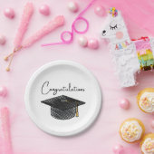 Congratulations Graduation Themed Celebration Papieren Bordje (Feest)