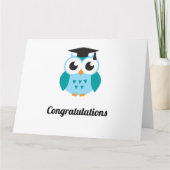 Congratulations graduation wise owl kaart (Voorkant)